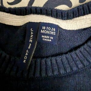 Janie and Jack Deep Blue Knit Top